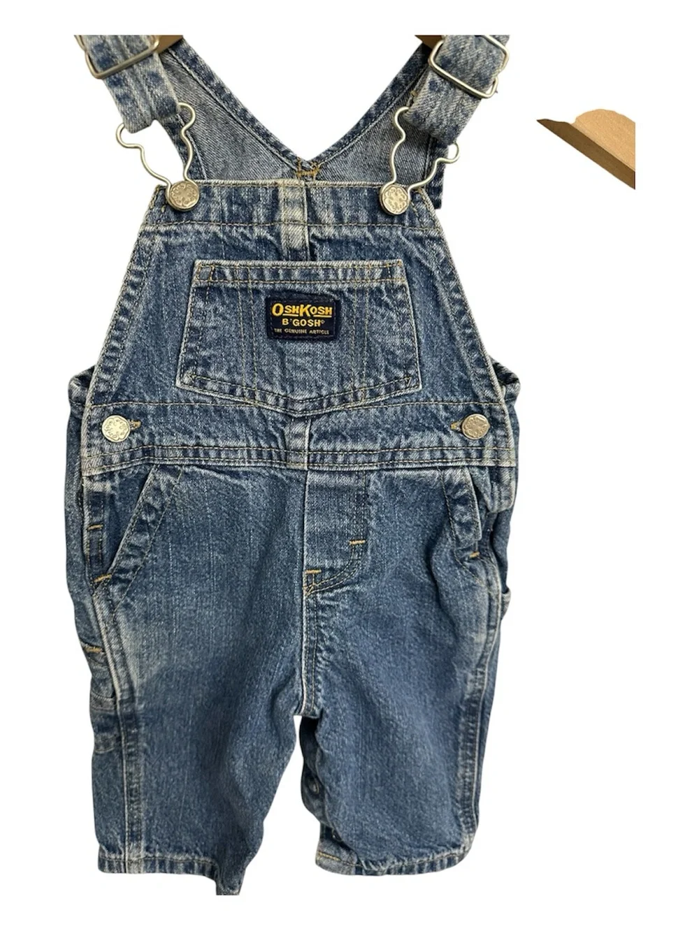 OshKosh B'gosh Vintage Denim Overalls in Blue- Excellent Condition, size 3-6M